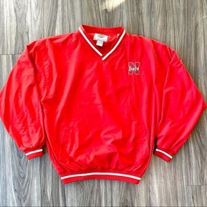 Vintage Nebraska Corn Huskers Pullover Windbreaker